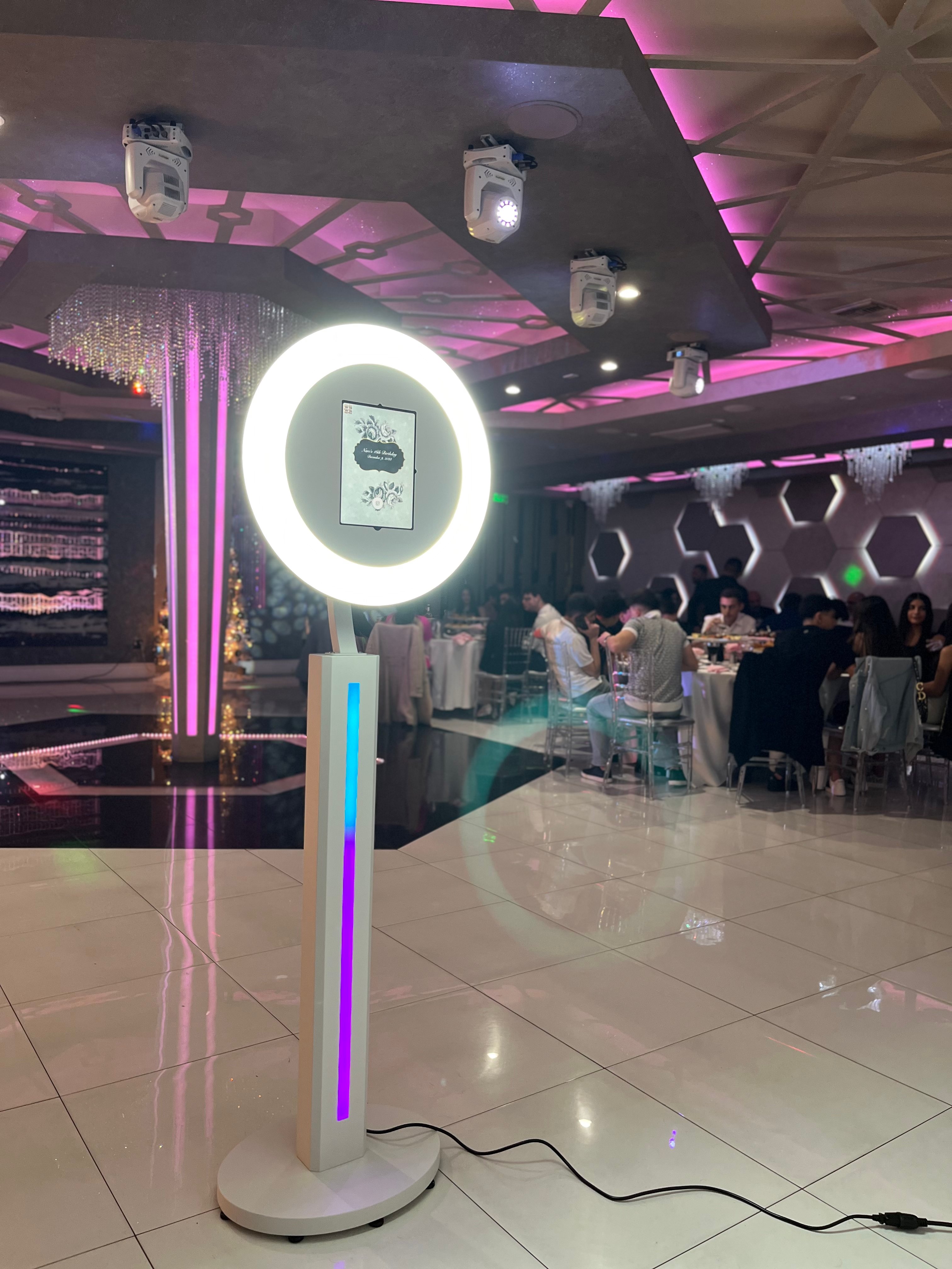 Ring-light photobooth at a private event