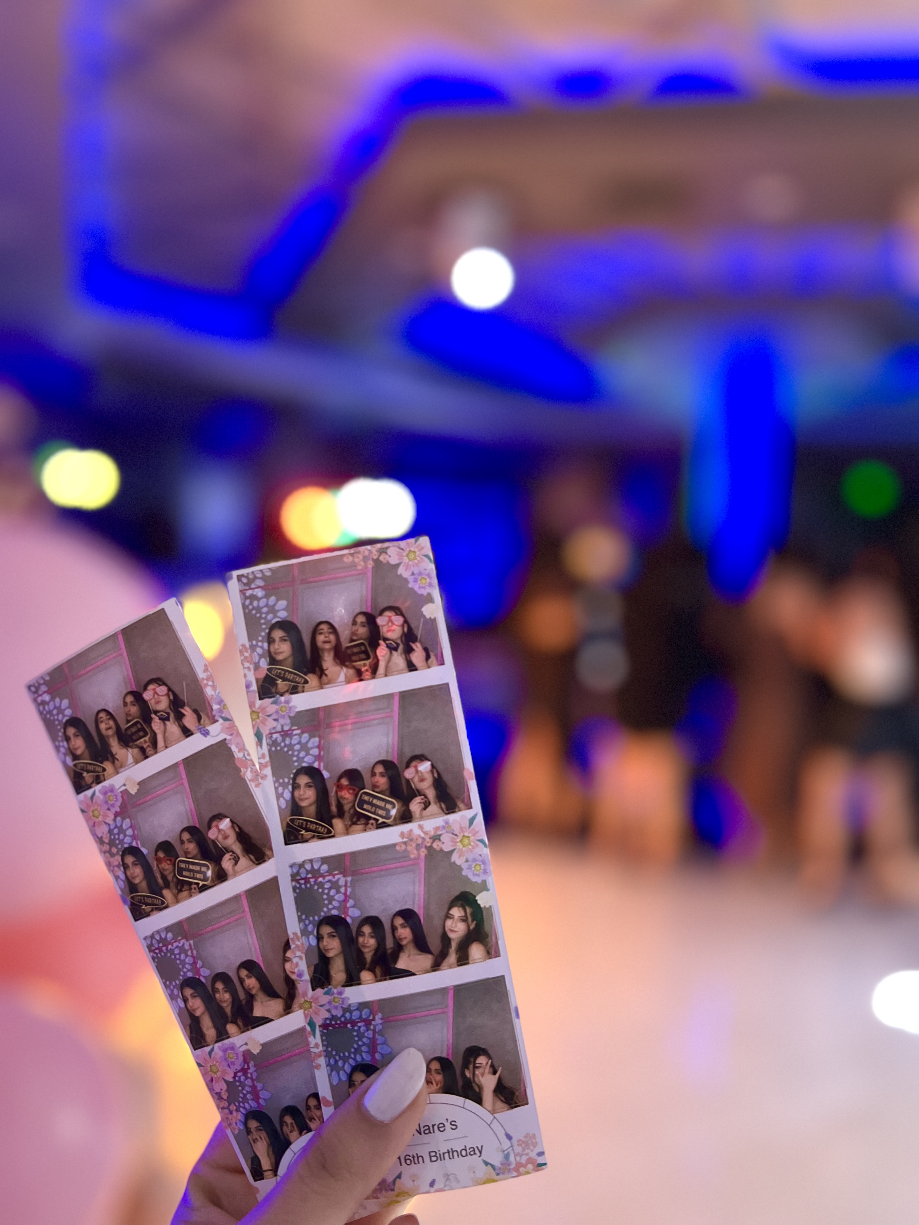 Printed photo strips — a tangible keepsake from your event